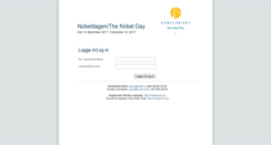 Desktop Screenshot of nobelday.se